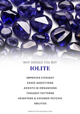 Iolite raw Crystals - 1 Piece Per Order